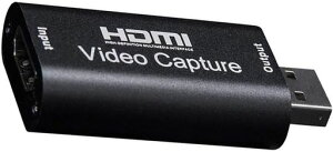 HUIKKJP�L���v�`���[�{�[�hHDMI�L���v�`���[�J�[�h�����^USB2.0�Ή�1080p�Q�[���������z�M�E��ʋ��L�E�^��E���C�u��c�pUVC(USBVideoClass)�K�i�����d���s�v�����^�тɕ֗�