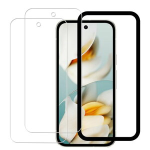 ForGooglePixel9A�p�̃K���X�t�B�����t���ی�t�B�������Y���Ɏq�f�ސ�9H�\�ʍd�x�����K���X�Ϗ�����ʕی�t�B����2���Z�b�g�K�C�h�g�t��