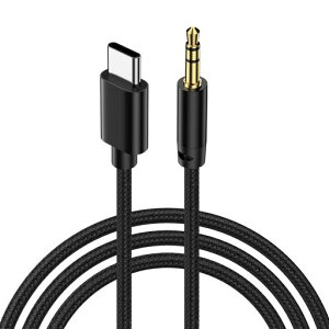 USB C - 3.5mm AUX�P�[�u�� �^�C�vC AUX �ϊ��P�[�u�� �n�C���]���� DAC���� ���ϋv�� �ԍڗp �I�[�f�B�I�P�[�u�� �w�b�h�z��/PC/�X�}�z/�z�[���X�e���I/�J�[�X�e���I/�X�s�[�J�[ �ȂǂɑΉ� 1M ��