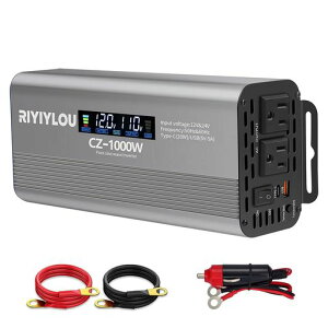 �������g�C���o�[�^�[1000W(�u��2000W�Ή�)50Hz/60Hz�̏o�͎��g���͎��R�ɑI���\��12V/24V�����Ή�LCD�J���[��ʃo�b�e���[�t�ڑ��ی�TYPE-C�}���[�d�����݌v�ߕ��ׁE�ߔM�ی�ԍ�/�ƒ�/�A�E�g�c