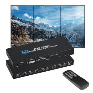 3x3HDMI�r�f�I�E�H�[���R���g���[���[4Kx2KHD�f�B�X�v���C3x3/1x1/1x2/1x3/1x4/2x2/2x3/2x4/2x1/3x1/4x1/3x2/4x21920x1080P60HzHDMI