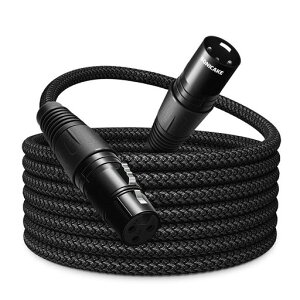 SONICAKE �}�C�N�P�[�u�� XLR�P�[�u�� �I�X-���X 3 Pin �i�C�����҂� �X�^�W�I���R�[�f�B���O�p ���C�u����p �u���b�N(3M)