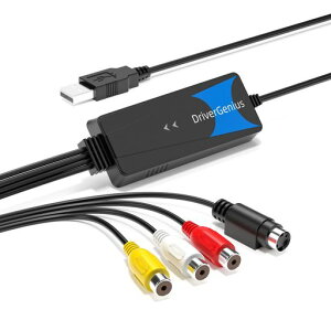 DriverGeniusUSB2.0�ڑ��r�f�I�L���v�`���[�P�[�u��(S�r�f�I�A�_�v�^&�R���|�W�b�g)|VHS-DVD�r�f�I�L���v�`��|Windows11/10�EmacOS15�EUbuntuOS