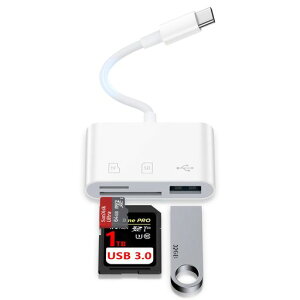 HUHUTa3in1iPhonesdJ[h[_[^Cvco]USB/SD/TFOTG@\USBCtoUSBAϊRlN^^ѕ֗ݒsvSD/SDSC/SDHC/SDXC/SDUC/RS-MMCȂǑΉ