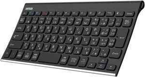 Arteck ���C�����X�L�[�{�[�h ���{��z�� �}���`�f�o�C�X �X�e�����X�X�`�[�� Bluetooth �L�[�{�[�h �����^�т₷���f�U�C�� Bluetooth�Ή� iOS, Android, Windows�^�u���b�gPC �X�}�[�g�t�H���Ƃ̌݊��c