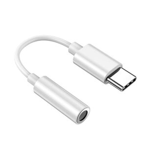 Type-C�C���z��3.5mm�I�[�f�B�I�ϊ��A�_�v�^AUX3��4��TRSTRRS�݊���AUDIO3.5�ӃX�e���I�~�j�X�}�z/�X�s�[�J�[/�e���r/Android/iPhone/�w�b�h�Z�b�g�ȂǂɑΉ�11.5cm�z���C�g