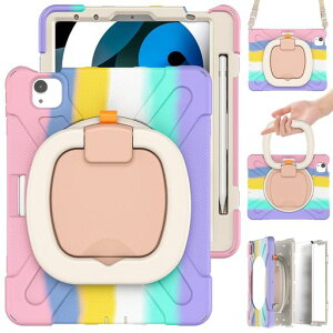 360°��]�P�[�X�p��iPadAir11(M3)/(M2)/Air��5/4���㎝����ϏՌ��y���V�����[���L�b�Y���킢���q���q�ǂ�������t�����|���΂ߊ|���c�u��������v�X�^���h�n���h�X�g���b�v