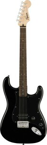 Squier Sonic Stratocaster HT H Laurel Fingerboard Black Pickguard [Black]