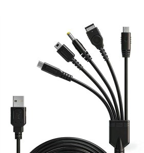 HSEUOPV5in1USB�[�d�P�[�u���݊���������C�V��dslite/wiiu/new3ds(XL/LL)�A2ds�Adsi(XL/LR)�Ands/gameboyadvanceSP�Apsp100020003000