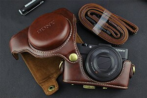 �J�����P�[�X Cyber-shot RX100 M2 M3 M4 M5 �J�����o�b�N ��჌�t DCS-RX100�V���[�Y �Ή� PU���U�[�P�[�X �V�����_�[�x���g�t�� �{�b�` �R�[�q�[ Kanagali