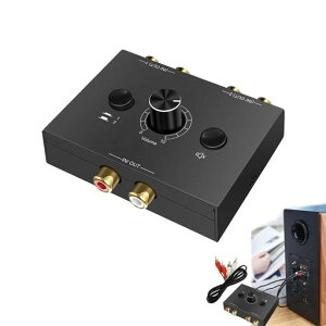 YFFSFDC2-Way�o����RCA�X�e���I�I�[�f�B�I�X�C�b�`���[HiFiAVL/R�T�E���h�`�����l��1����2�o��/2����1�o��DVD�E�X�e���I�X�s�[�J�[�ECD�v���[���[�Ή�RCA�X�e���I�Z���N�^�[�~���[�g�{�^���t��