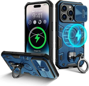 iPhone14ProP[XOt[MagSafeΉ]JJo[tϏՌACtH14v6.1C`X}zP[XXChJveN^[tSʕی}OlbgڕČRMILKi擾360]