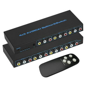 RCA�X�C�b�`���[�Z���N�^�[4x3RCA�ؑ֊핪�z4����3�o��1080P60HzAV�ؑ֊�X�C�b�`���[VCR�AVCD�ADVD�v���[���[�A�r�f�I�APS3�A�J�������R�[�_�[�A�r�f�I�Q�[���A�ɑΉ�IR�����R���t��