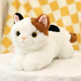 猫ぬいぐるみ 縫い包み アニマル 動物 可愛い 白猫 黒猫 寝具 クッション おもちゃ 茶トラ 三毛猫 プレゼント だきまくら 抱き枕 50cm