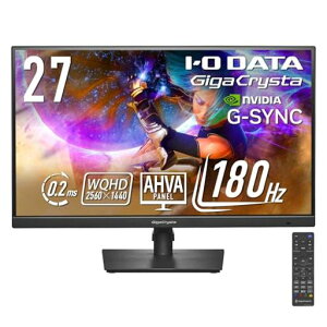 IODATA �Q�[�~���O���j�^�[ 27�^�M�K�N���X�^ WQHD 180Hz AHVA�p�l�� HDMI/DP/VESA/�c����] EX-GDQ271JA