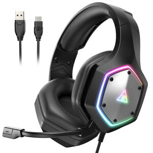 EKSAE1000V2�w�b�h�Z�b�g�Q�[�~���O�L����]���}�C�N�t��Type-C7.1ch���̉���?�E����RGB���C�g�t���Q�[�~���O�w�b�h�z���y��50mm�h���C�o�[���U�[�m�C�Y�L�����Z�����O�Q�[�������v���O&�v���C