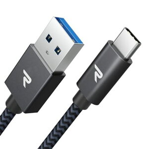 RAMPOW usb c �P�[�u���y1m/���z�^�C�vc �P�[�u�� �}���[�d QuickCharge3.0�Ή� USB-C & USB-A 3.1 Gen1�K�i 5Gbps�f�[�^�]�� iPhone17/17e/Air/16/16e/15 �[�d