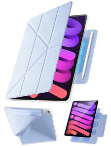 �y360°�S�ʕی�EY���X�^���h�zTekkaiPadmini7�P�[�X(A17Pro�E��7����2024)/iPadmini6�P�[�X(��6����8.3�C���`2021)��p�}�O�l�b�g�z���B���y�����[�c�u���E���u���Ή������^
