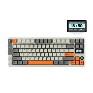 EPOMAKER RT85 ���C�����X�Q�[�~���O�L�[�{�[�h �W���C�X�e�B�b�N&DIY�X�N���[������ �e���L�[���X 8000mAh Bluetooth/USB/2.4Ghz �z�b�g�X���b�v�Ή� PBT�L�[�L���b�v �N���[�~�[�K�X�P�b�g�\�� 75%