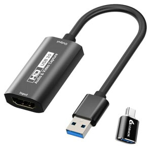 Guermok USB3.0 �Q�[���z�M�p�r�f�I�L���v�`���J�[�h,4K �J�������N,1080P@60FPS,HDMI to USB A/C �L���v�`���f�o�C�X,Oculus Quest3/iPad/MacOS/Switch/Xbox/PS5/PS4
