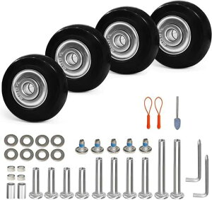 �����p�É��L���X�^�[4�Z�b�g�S�����u���b�N50mm(DIY�C���L�b�g)|�X�[�c�P�[�X�E�V���b�s���O�J�[�g�E�L�����[�o�b�O�Ή��Ԏ�����30/35/60mm