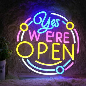 Yes We are Open�l�I���T�C�� LED�ǂ̑����̂��߃I�[�v���l�I�����C�g �����\ �l�I�����C�g�T�C�� USB�d�� ���C�g�A�b�v �I�[�v���l�I���Ŕ� �X�g�A ���X�g���� �o�[ �p�[�e�B�[�����I�[�v�c