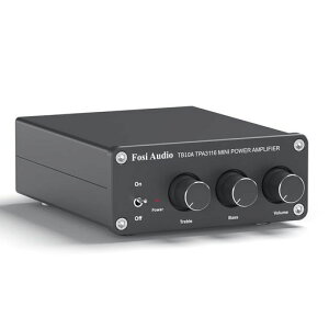 FosiAudioTB10A2�`�����l���A���v100Wx2�p���[�A���v�X�e���I�I�[�f�B�I�A���v���V�[�o�[TPA3116�~�jHi-Fi�N���XD�����A���v2.0CH�z�[���X�s�[�J�[�p�ቹ�ƍ����̃R���g���[���t��