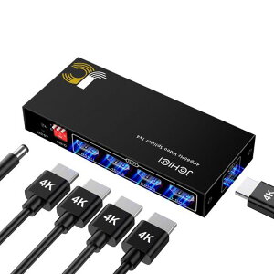 4��ʓ����o�́uJCHICI�vHDMI���z��4K@60HzHDR&3D�r�f�I�Ή�HDMI2.0�X�v���b�^�[EDID�@�\���ڃA���~�������{��PC�}���`�f�B�X�v���CPS5/PS4/PS3HDTVXboxWindowsMac