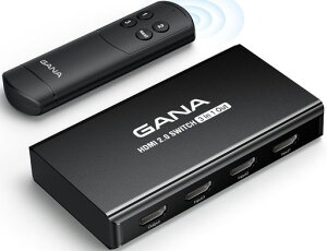 HDMI�ؑ֊�3����1�o��4K@60HzGANAHDMI�Z���N�^�[�����R���t���A���~�j�E��������3DHDCP2.2HDR�Ή�XboxPS5/4/3FireStickRokuBlu-Ray�v���[���[�e���r