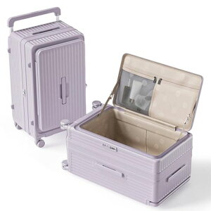 [KPLDOL]���{�l�f�U�C�i�[�݌v�X�[�c�P�[�X�t�����g�I�[�|���ЊJ���g���@�\�t���L�����[�P�[�X�X�g�b�p�[�t���L�����[�o�b�O�y�ʐÉ��_�u���L���X�^�[TSA���b�N(PURPLE20)