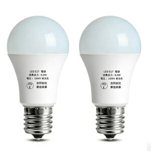 E17����LED�d��62�`���������F�~�j�N���v�g���d��6.2W650LM5000K���`�d�������FRa90���P�x�S�����ȃG�l�񒲌��^PSE�F�؍ς�2��