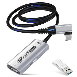 Guermok4KUSB3.0HDMI�L���v�`���J�[�h�X�g���[�~���O�pPD100W90°USBC3.3�t�B�[�g4K@60FPS1080P@240FPSHDMI-USBA/C�r�f�I�L���v�`���f�o�C�X