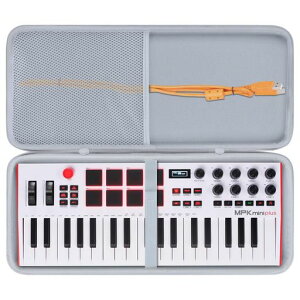 Lebakort���[�P�[�X�Ή��\ AKAI Professional MPK Mini Plus �L�[�{�[�h�R���g���[���[(�O���[)