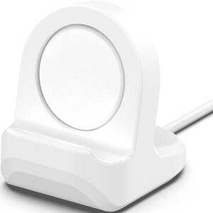 Miimall�Ή�GooglePixelWatch�p�[�d�X�^���h���[Google�O�[�O��PixelWatch�p�P�[�u�����[�y�ʌg�ѕ֗����s�p�V���R���ގ��[�d�N���[�h���[�O�[�O��PixelWatch�Ή�(�z���C�g)