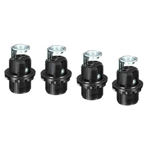 PATIKIL E12�d���z���_�[ ���C�g�\�P�b�g 4�� �˂����� �S�˂� LED�d�������v�z���_�[ �y���_���g���C�g�p �u���b�N