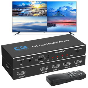 HDMI ��ʕ����� 4����1�o�� hdmi��ʕ����ؑ֊� 4K hdm i�ؑ֊� 4x1 �� �ʐ؂�ւ��� hdm i 1080P 4��ʓ����\�� �V�[�����X�؂�ւ��}���`�r���[�� DVD �Q�[���@ PS3 PS4 Pro X-bo-x Fire TV