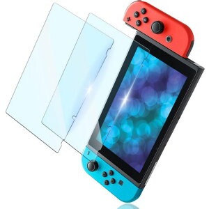 �yNutmeg �u���[���C�g�J�b�g�z�y2���Z�b�g�zFor Nintendo Switch �K���X�t�B���� �ϏՌ� �ڂ̔��y�� ���Ɏq�f�ސ� Nintendo Switch �t�B���� �����K���X �ی�t�B���� �w��h�~ ������ �C�A���X ��c
