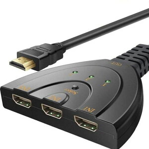 HDMI �f�B�X�g���r���[�^�[ 1080p HDMI �X�C�b�`���[ 3����1�o�� DVD/TV/PC/�Q�[���@�Ή�