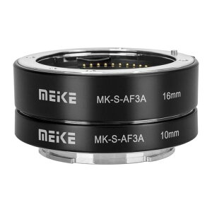 Meike MK-S-AF3A ���^���I�[�g�t�H�[�J�X �}�N���G�N�X�e���V�����`���[�u�A�_�v�^�[�����O (10mm+16mm) �\�j�[�~���[���X E�}�E���g A5000 A5100 A6000 A6300 A6500 A9 A7IIIA7 NEX �J����