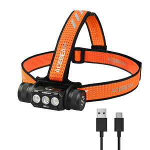 ACEBEAMH502.0LED�w�b�h���C�g�[�d��USB-C�w�b�h�����v���邢2000���[����/3�����W���E�U���ؑ�/170°�L�p�Ɩ����C�h�Ǝ�/180°�����\/���p�_��30��/IP68�h���y�ʃw�����b�g��Ɩh�Вނ�