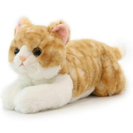 SINGLE MANY 猫 ぬいぐるみ リアル 茶トラ ネコ 抱き枕 猫のぬいぐるみ かわいい 本物そっくり ふわふわ おもちゃ 抱きねこ 手触り良い インテリア 部屋 飾り 誕生日 クリスマス プレゼント …