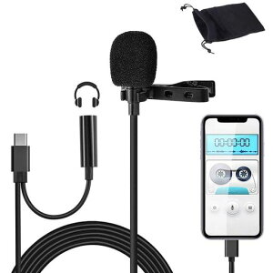 �R���f���T�[�}�C�NType-C�}�C�N�s���}�C�NUSB-C�N���b�v���S�������X�}�z�}�C�N1.5m�����P�[�u��iPadPro2018/MacBookAirSonyXperiaXA2/XZ3/XZ2GooglePixel