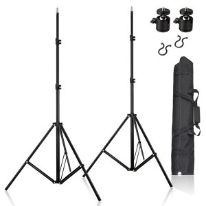 Meking �B�e�p 200cm���C�g�X�^���h*2+���R�_��*2+���[�P�[�X ���C�g�X�^���h�L�b�g HTC VIVE VR��p�Z�b�g �B�e�ʐ^ �X�g���{/�X�s�[�h���C�g/�\�t�g�{�b�N�X�ȂǑΉ�
