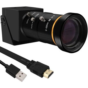ELPUSBCAMERA HDMI USB�J���� 4K UHD 30FPS Web�J���� 10�{���w�Y�[�� 5-50mm�}�j���A���t�H�[�J�X�Y�[���J���� H.265 USB HDMI�����o�� 2�{�f�W�^���Y�[�� �E�F�u�J���� �X�g���[�~���O �E�F�u�J��