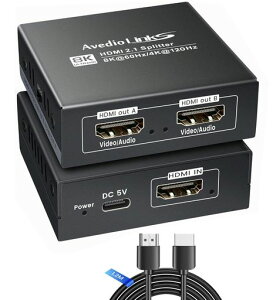 �yHDCP2.3�Ή�/HDCP�����zavediolinksHDMI���z��1����2�o��8K@60Hz/4K@120Hz�Ή��_�E���X�P�[���[�@�\�t��HDMI2.1�X�v���b�^�[48GbpsVRRALLMType-C���d