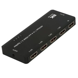 Cablecc4�|�[�g8K@60Hz4K@120HzHDMI2.1�X�v���b�^�[1���͐M����4�o�͉�ʂɕ��z�A3.5mm�I�[�f�B�I�Ή�HDCP�X�^�b�N�ڑ��Ή�PS5�Ή�