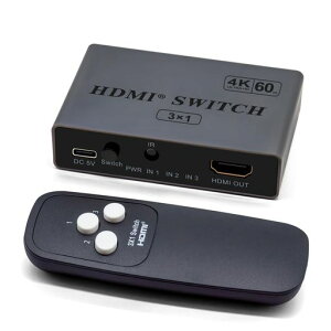 RenvmexyHDMI�ؑ֊�3���͎����ؑփ����R���t��4K@60HzHDRHDCP2.2�Ή���x���v���O&�v���C