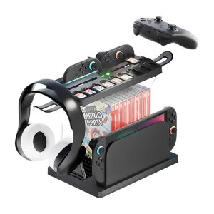 PhyiFlbey Switch2 ���@�\���[�X�^���h�Ή� Joy C on�p�[�d �X�C�b�`�{��/Joy Co n�p/Pro�R���g���[���[/�w�b�h�z��/�Q�[���J�[�h �S�����[�\ �g���� �ȃX�y�[�X ���@�\ ��e�� �I�[���C�������X�c