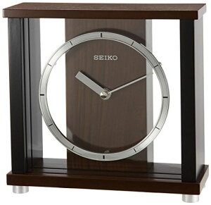 セイコークロック(SeikoClock)セイコークロック置き時計アナログ木枠濃茶木地BZ356BSEIKO