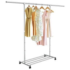 DEWEL�n���K�[���b�N��䕝120-200cmx���s41cmx����105-165cm�L���X�^�[�t���ω׏d80kg�������߉\�ړ��֗����[�֗�